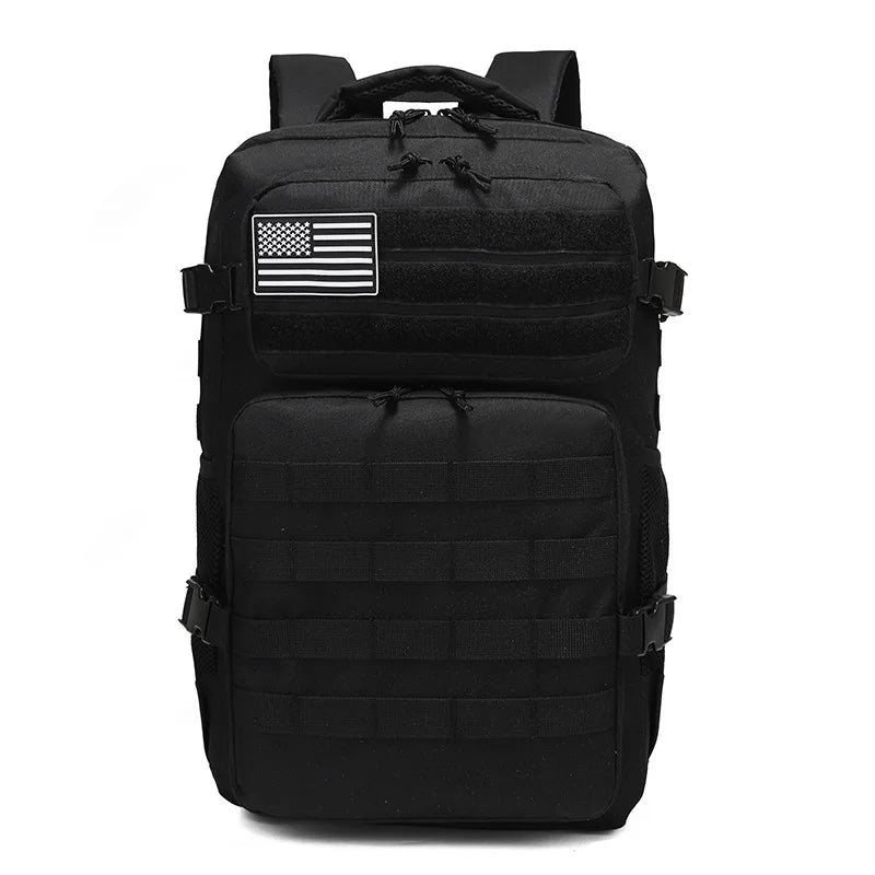 Camouflage Tactical Outdoor Hiking Backpack Double Shoulder Cycling Gear for Camping - Durable Nylon Backpack