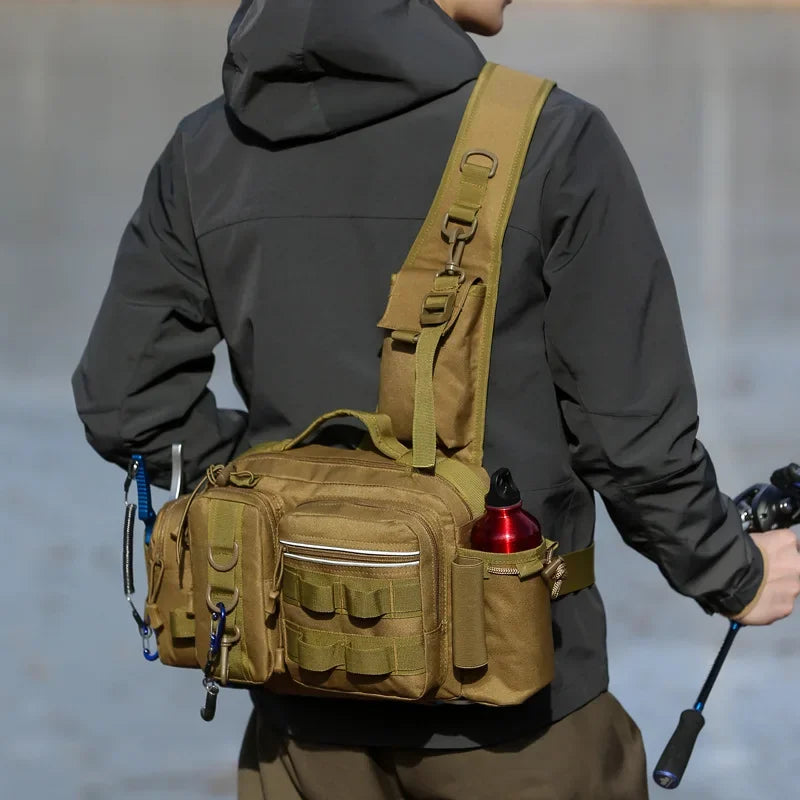 Weixier Oxford Outdoor Sports Bag - Zipper Closure with Interior Compartment