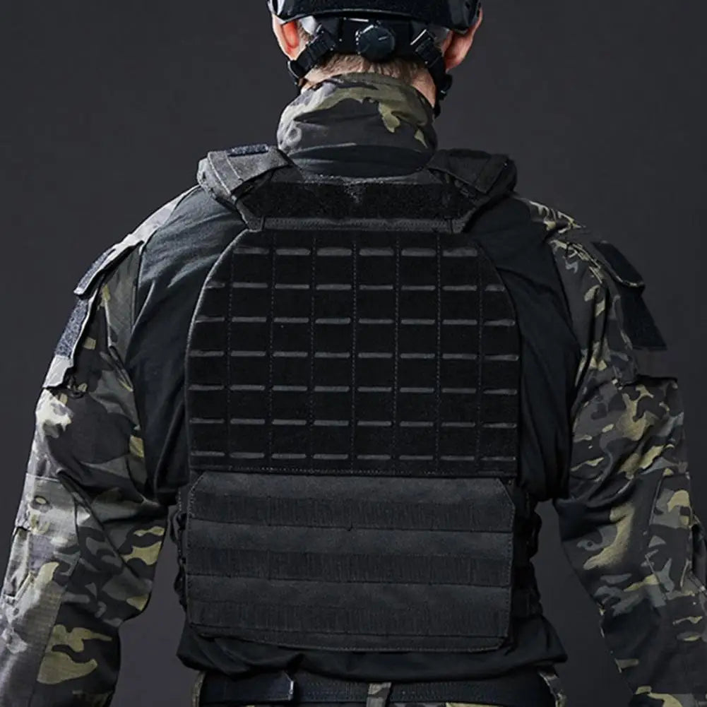 Outdoor Vest Adjustable Breathable Decompression Sleeveless Shockproof Elastic Waist Vest forHunting Outdoor