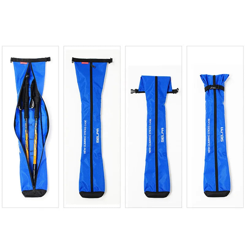 Waterproof Outdoor Walking Stick Carry Bag Trekking Pole Storage Case Backpacking Carrying Bag for Crutch without Stick