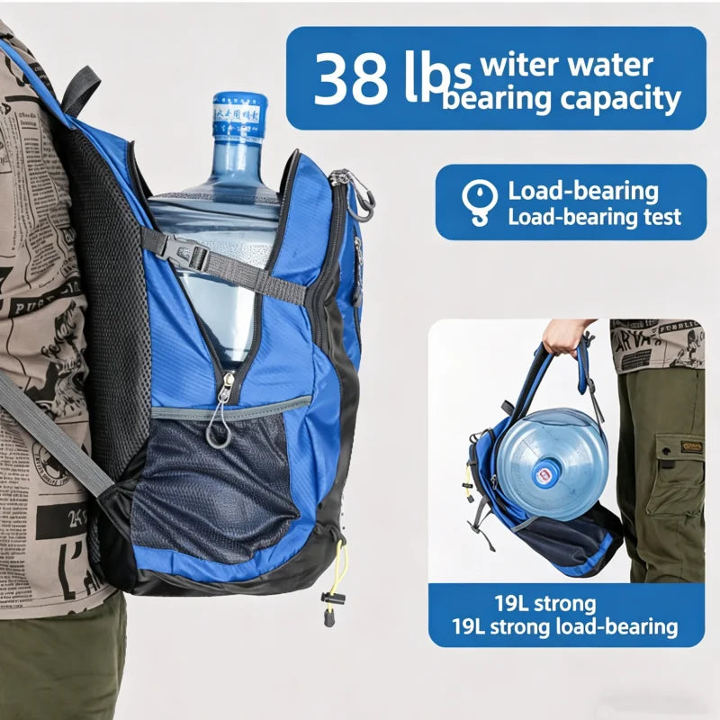 40L Outdoor Sports Hiking Bag For Men Women  Large Capacity Waterproof Travel Backpack Multifunctional Hiking Camping Backpack