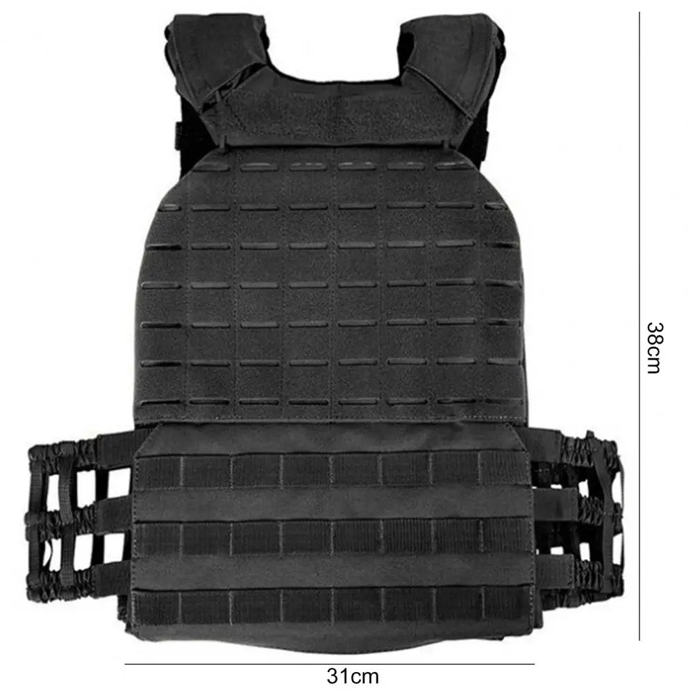 Outdoor Vest Adjustable Breathable Decompression Sleeveless Shockproof Elastic Waist Vest forHunting Outdoor
