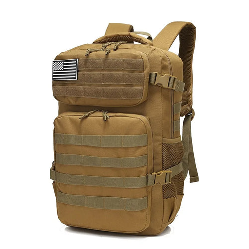 Camouflage Tactical Outdoor Hiking Backpack Double Shoulder Cycling Gear for Camping - Durable Nylon Backpack