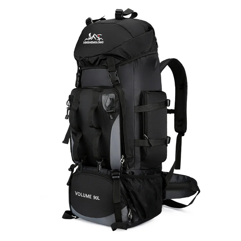 90L Waterproof Hiking Backpack Camping Rucksack Large Capacity Travel Outdoor Sports Bag for Trekking Backpacking Adventure Gear